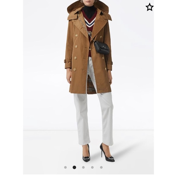 Burberry Detachable Hood Taffeta Trench Coat - Picture 2 of 9